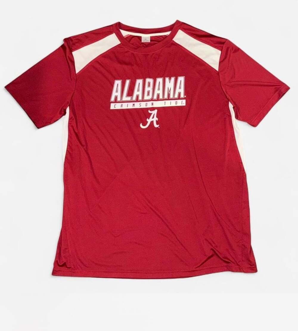 Alabama Crimson Tide Built By Bama Athletic T-Shirt Red White 3XL